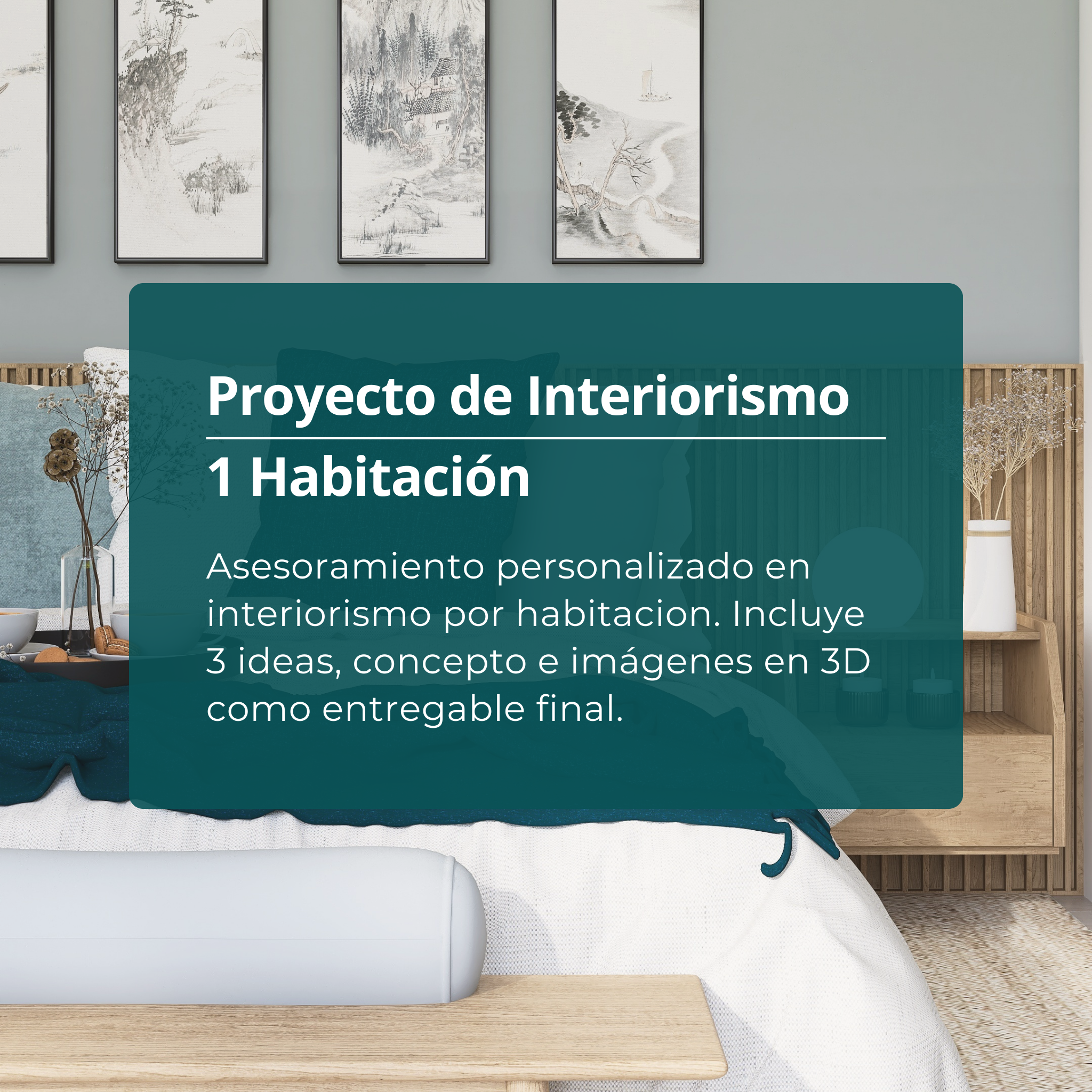 Proyecto de Interiorismo | 1 Habitación – ZONOMA